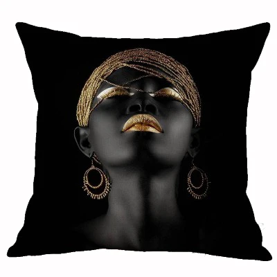 Африканская королева ZENGIA наволочка африканская черная женская льняная