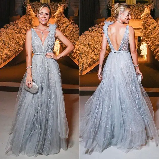 

2021 Sexy fashion Summer Sleeveless Straps Dress Women Dresses Low Chest Backless v Neck Party Dress Evening Dresses