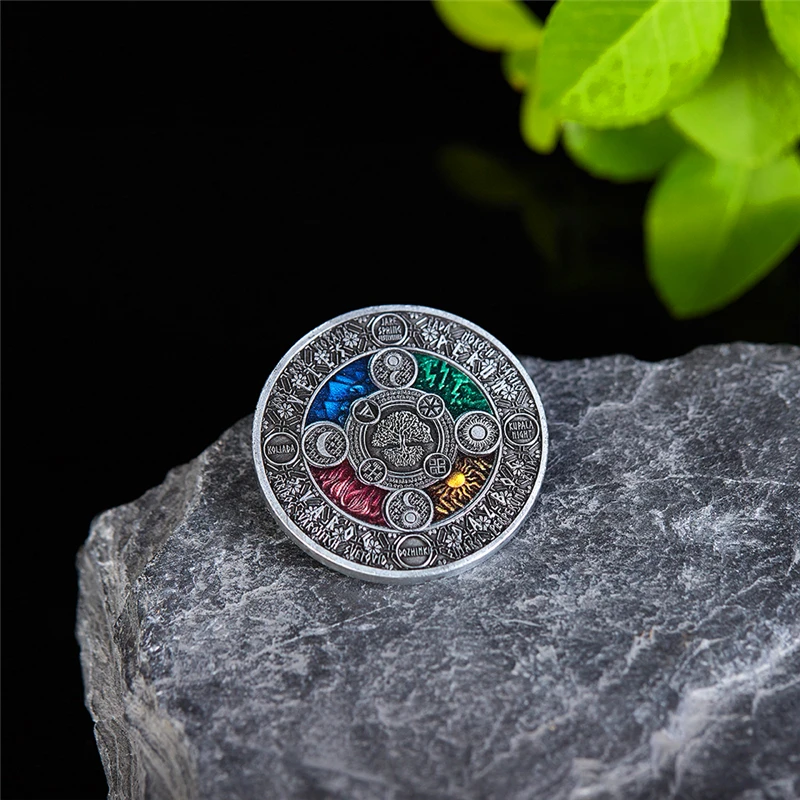 Прямая поставка КОПИЯ монета супер красивая Ниуэ 2020 древний календарь 4