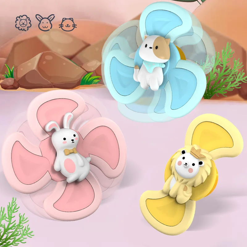 

Новые детские Игрушки для ванны для мальчиков, детская игрушка-Спиннер на присоске для купания, забавные детские погремушки, Прорезыватель ...