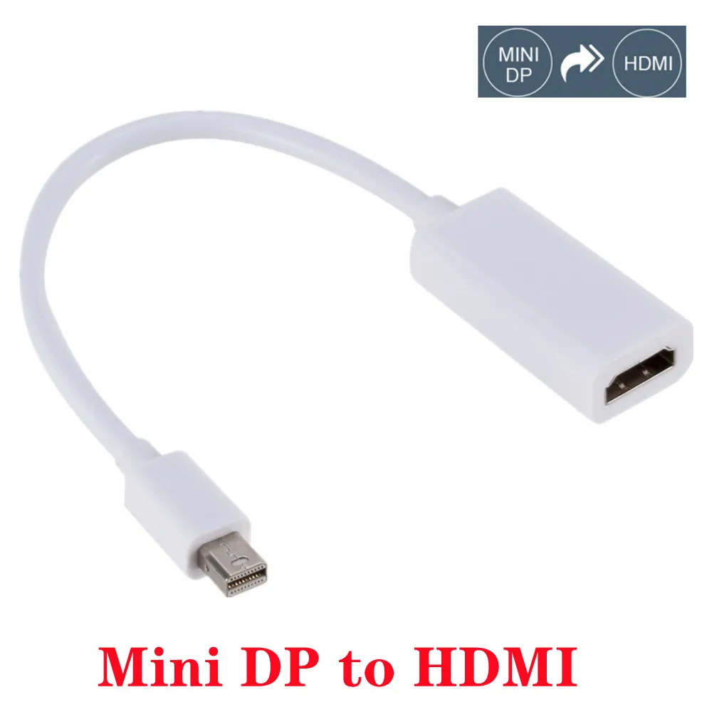 

Mini DisplayPort DP To HDMI Cable 1080P TV Projector Display Port To HDMI Adapter Cable for Mac Macbook Pro Air