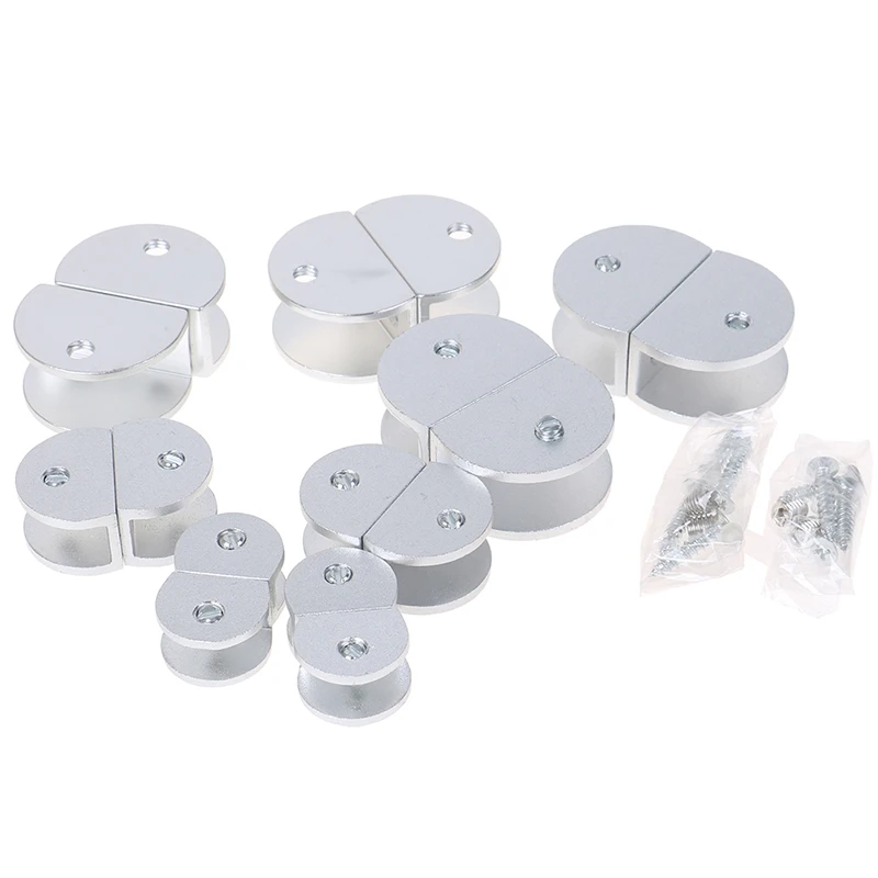

4pcs/lot Glass Clamps Shelves Holder Corner Bracket Clamp Aluminum For 5-8mm 6-10mm 10-12mm 11-15mm Thick Glass Clips