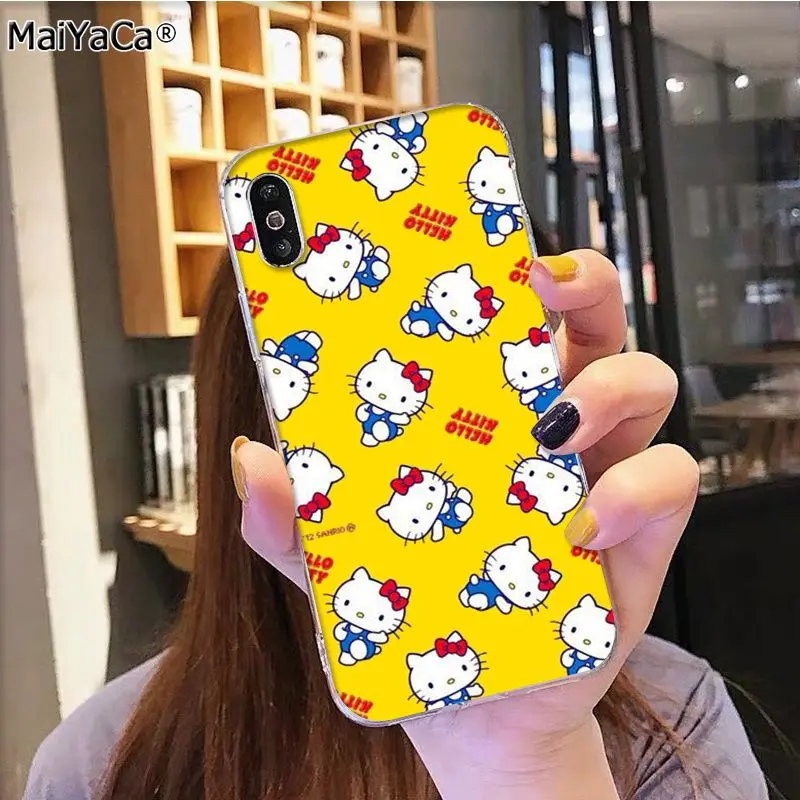 6 MaiYaCa Горячая модная hello kitty на продажу аксессуары для телефонов Чехол для iphone 11 pro 8 7 66S Plus X 5S SE XR XS MAX - Цвет: 6