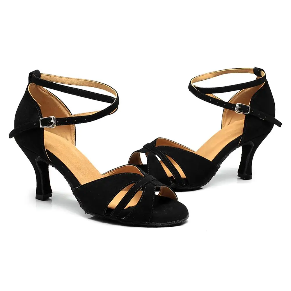 DKZSYIM/Лидер продаж Женская Профессиональная замшевая танцевальная обувь Обувь