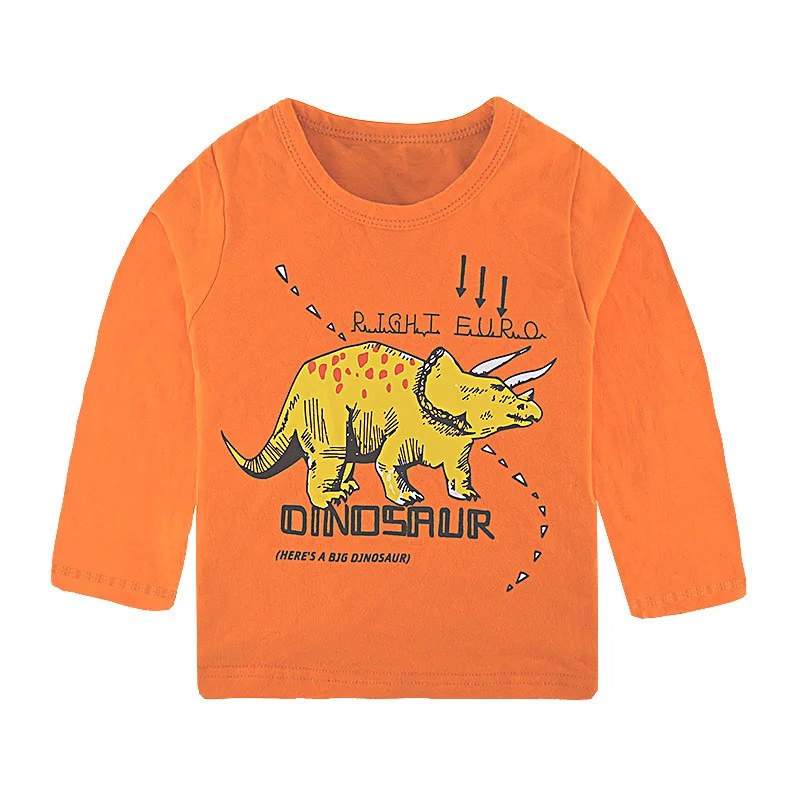 

H1473 футболка для мальчиков, Детские футболки, для маленьких мальчиков, топы с мультяшным рисунком, Весенняя детская футболка, хлопковая Осенняя рубашка с длинным рукавом