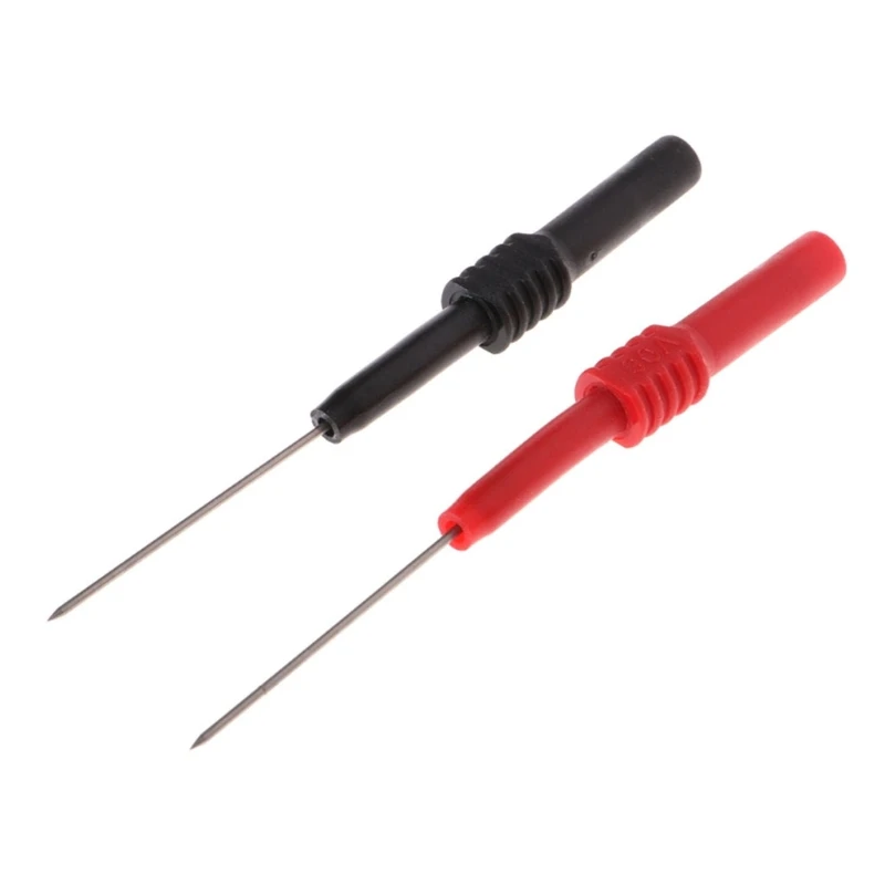 

3.5cm Test Probe Back Needle Table with a Set of Two Black + Red Very Thin Flexible Probe
