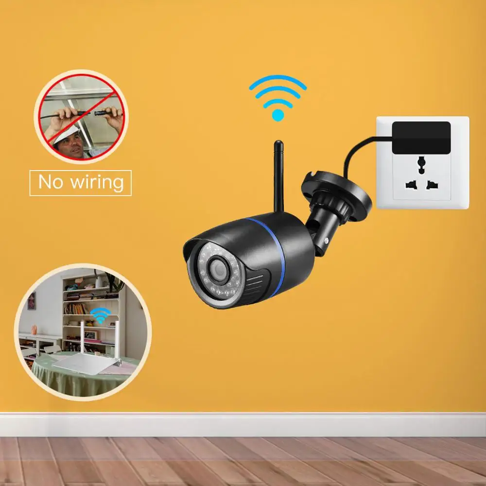 Wi Fi IP камера AZISHN Yoosee 720P 960P 1080P беспроводная проводная P2P цилиндрическая наружная