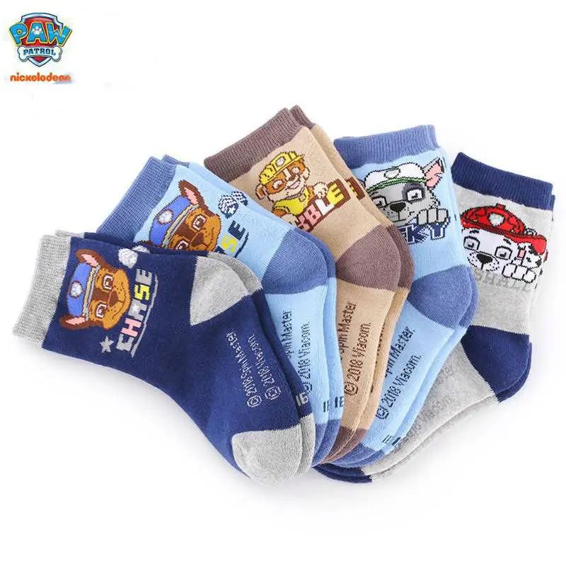 10 шт./5 пар зимние хлопковые носки Щенячий патруль|Плюшевые рюкзаки| |