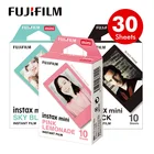 Подлинная Fujifilm Fuji Instax монохромныйминдальное печеньеголубой Плёнки 30 шт. для мини 8 70 плюс 90 25 камера SP-1 SP-2 ломо