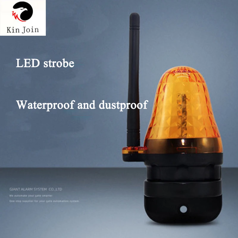 

Free shipping Antenna warning light LED sound and light alarm 220V warning signal indicator flashing traffic light warning