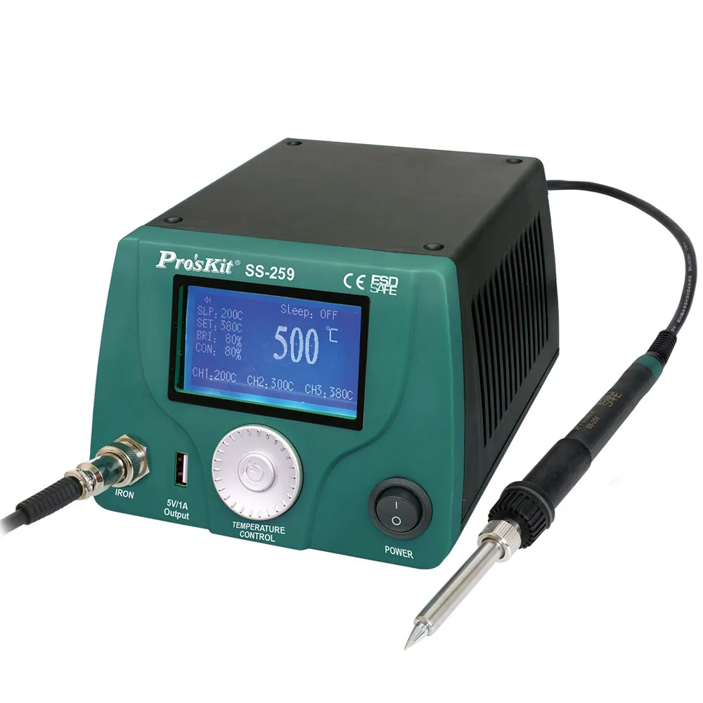 Pro'skit 90W ЖК-дисплей цифровой Дисплей интеллигентая (ый) Контроль температуры