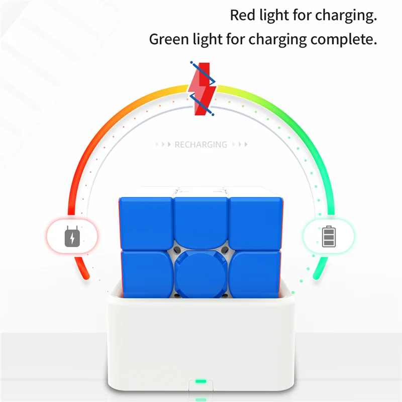 Cubo magn&eacute;tico GAN356 I 3x3x3, cubo magn&eacute;tico sin burbujas GAN 356 I3, cubos inteligentes, rompecabezas profesional, Cubo de velocidad GAN356I 3-4
