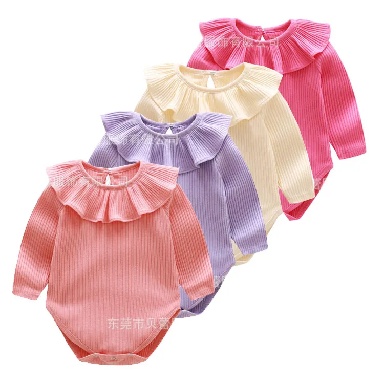 Комбинезоны для маленьких девочек модная весенняя одежда новорожденных Детский