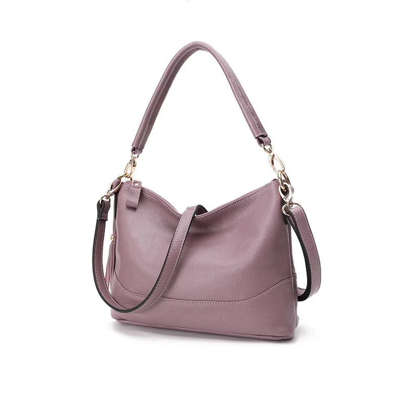 

2020 New Fashion Leather Single-Shoulder Bag for Women Casual Simple Soft Leather Messenger Bag