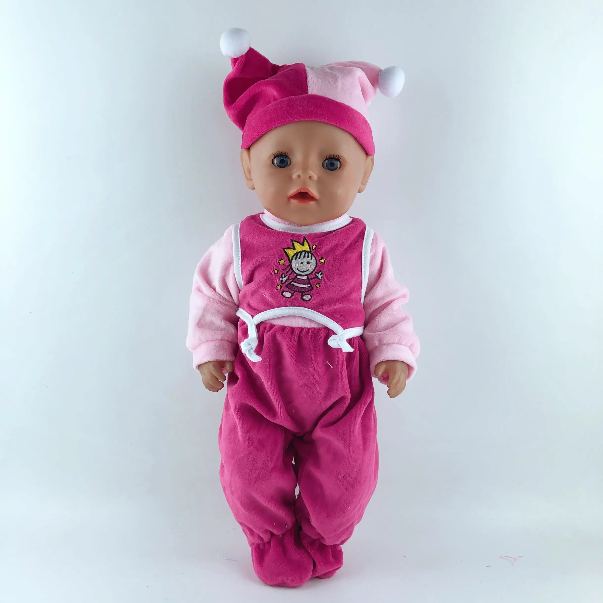 

2pcs In 1, New Hat+Suit Fit For 17 Inch Baby Doll 43cm Dolls Clothes