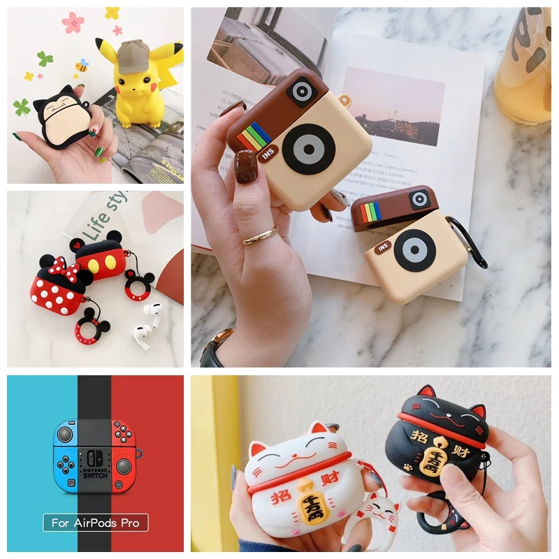 3D милый мультяшный чехол для наушников disney, чехол для наушников для Apple Airpods Pro, чехол, прекрасная стежка, коробка для наушников для Airpod 3 Pro, чехол s
