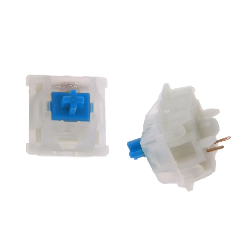 

Механическая клавиатура Gateron MX, 5 контактов, молочный синий переключатель, прозрачный чехол для GK61 GK64 GH60, 10 шт.
