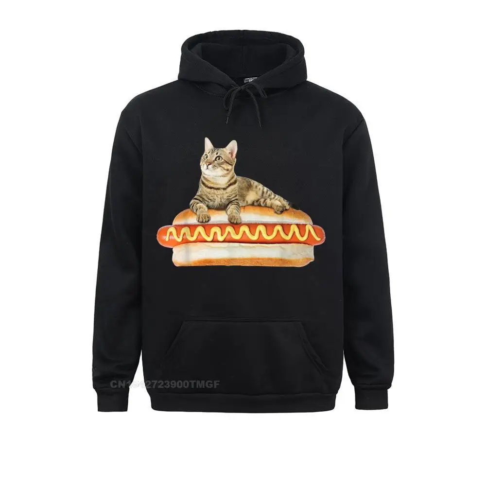 

Funny Hot Dog Cat Tshirt by Zany Brainy Cute Kitty Food Tee Long Sleeve Hoodies Adult Sweatshirts Custom Hoods Family