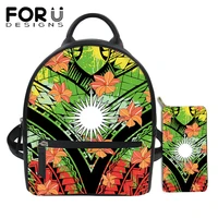 forudesigns polynesian samoa tattoos print stylish backpacks marshall islands design mini leather shoulder bag for girls mochila