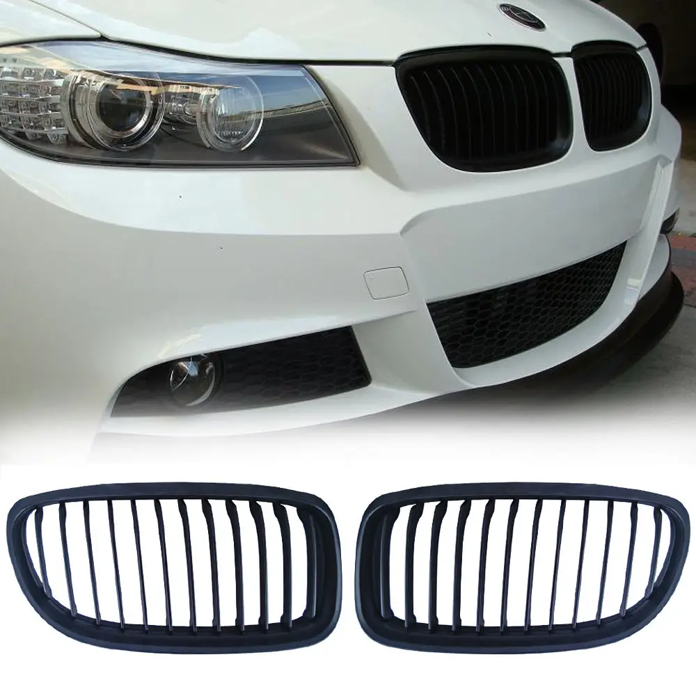 Решетка для радиатора BMW E90 E91 LCI 325i 328i 335i 4D 2009 2011 матовая черная|Гоночные решетки| |