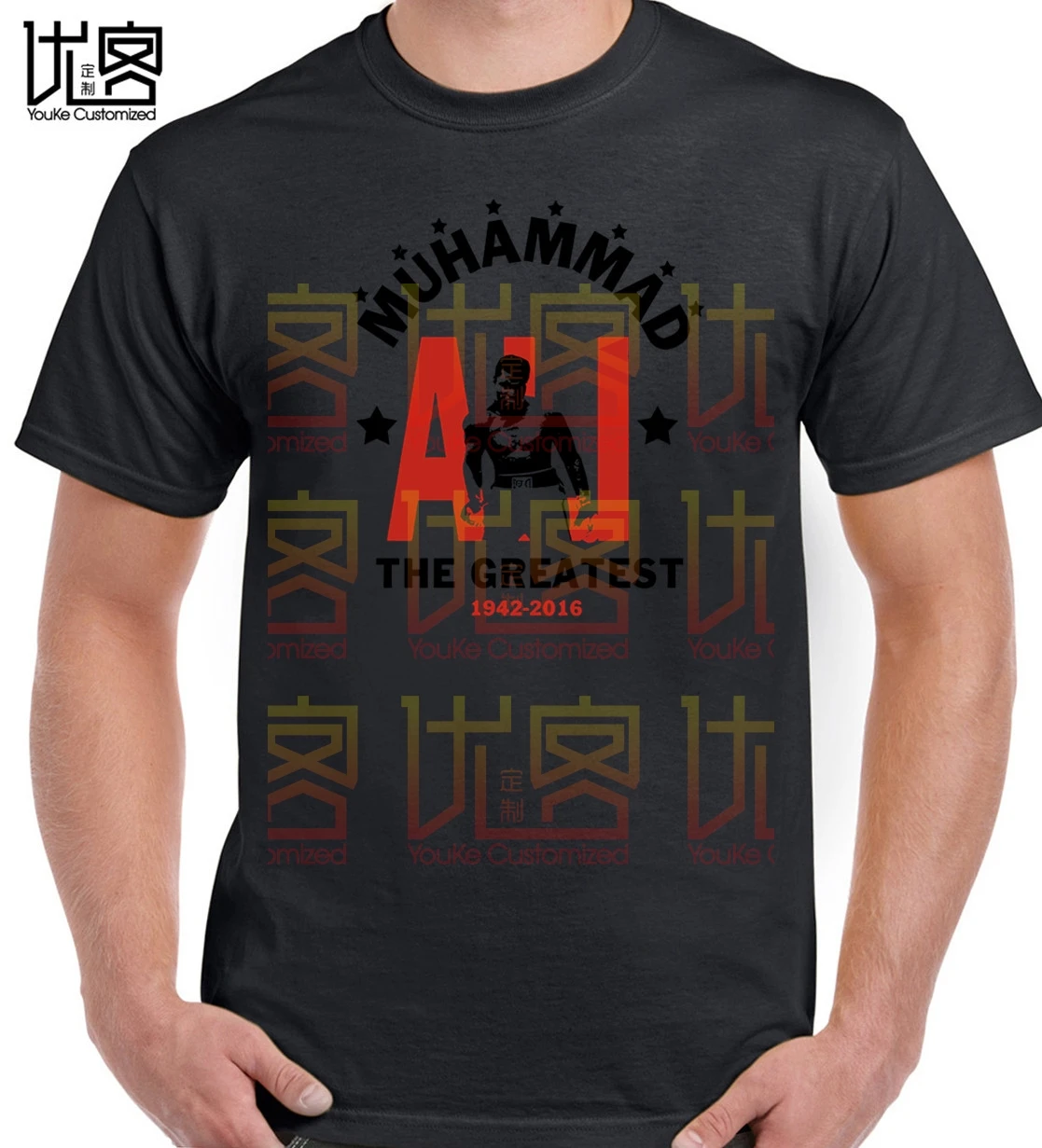 

Awesome Mens Muhammad Ali T Shirt Short Sleeve Fight Club Fans T-Shirt for Husband's Gift Plus Size Tee Shirt Apparel
