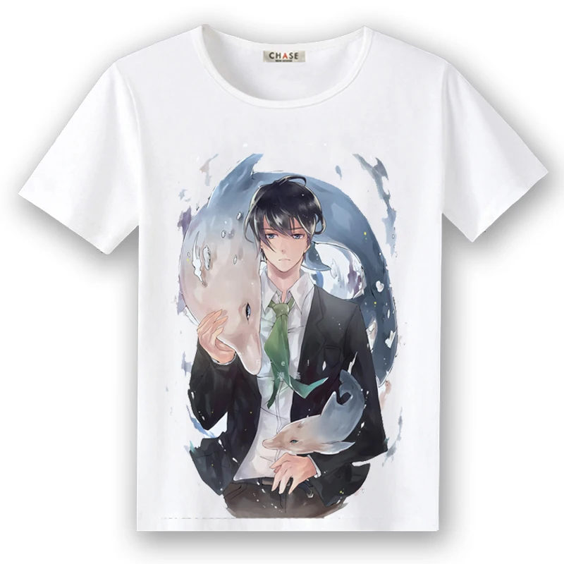 High-Q Unisex Anime Free! High Speed! T-Shirt Tee T Shirt Nanase Haruka Rin Matsuoka Tachibana Makoto Hazuki Nagisa | Мужская одежда