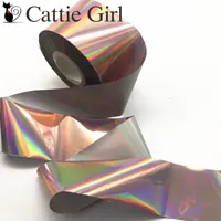 1Roll 120M Laser Metal Rose Gold Nail Foils Stickers Black Marble Stone Manicure Set for Candy Nail Art Transfer Paper  Decal