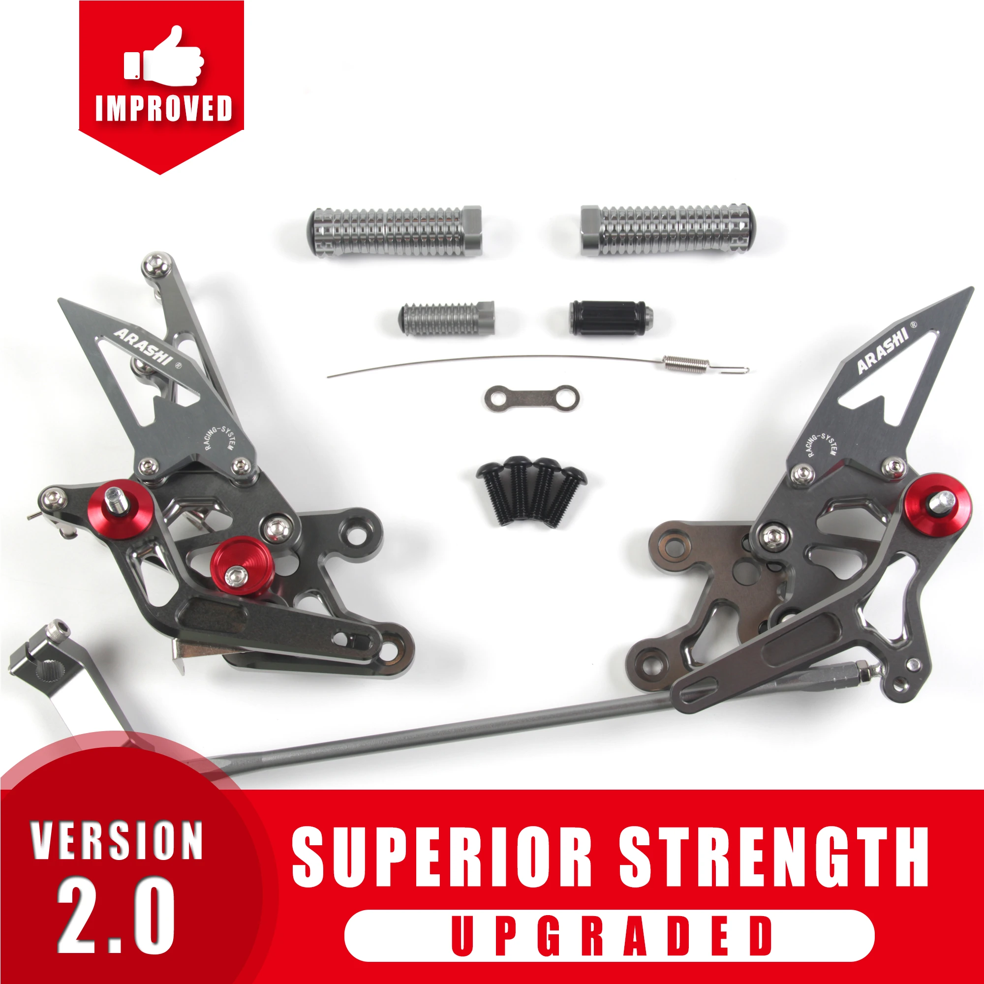 Подножки для YAMAHA FZ1 2006 2016 Rider FZ 1 2007 2008 2009 2010 2011 2012 2013 2014 FZ8|Подставки под ноги| |