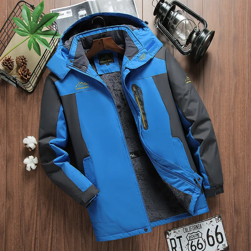 

Winter Parka Men Windbreak Plus Velvet Thick Warm Windproof Fur Coats Male Military Hooded Anorak Jackets Men's Winter Jackets