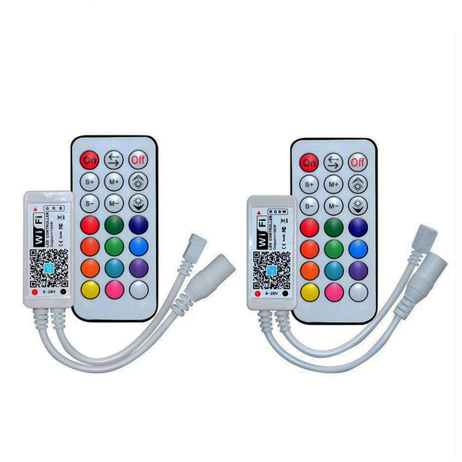 

RGB RGBW DC12V Mini Smart LED Controller 24 IR WiFi Music Remote Control For RGB RGBW LED Strip Lights