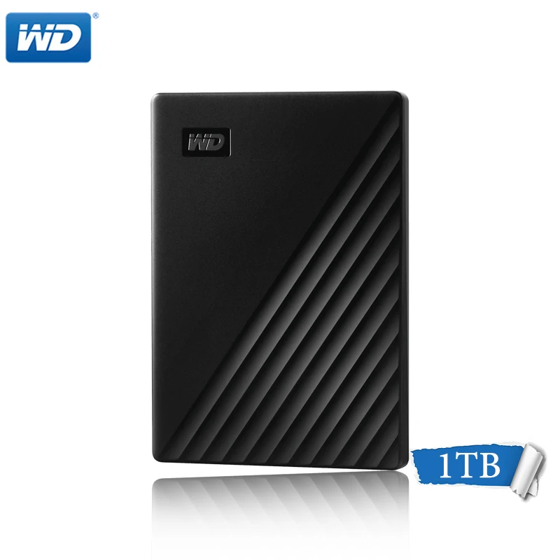 Black 1TB Western Digital, WD My Passport hdd 2,5, USB3.0, SATA, портативные устройства для хранения памяти, внешний жесткий диск, 1 ТБ, 2 ТБ, 4 ТБ, 5 ТБ - Цвет: Black 1TB