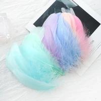 100pcs 8 12cm ostrich feather fluffy wedding dress diy jewelry decoration decorative accessories feathers party gift box filler