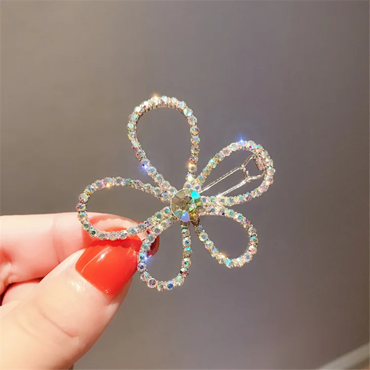 

Rhinestone Hairpins Luxury Shiny Diamond Silk Elastic Hair Bands Clips for Women Gold-rimmed Pearl Scrunchie Hair Accessories