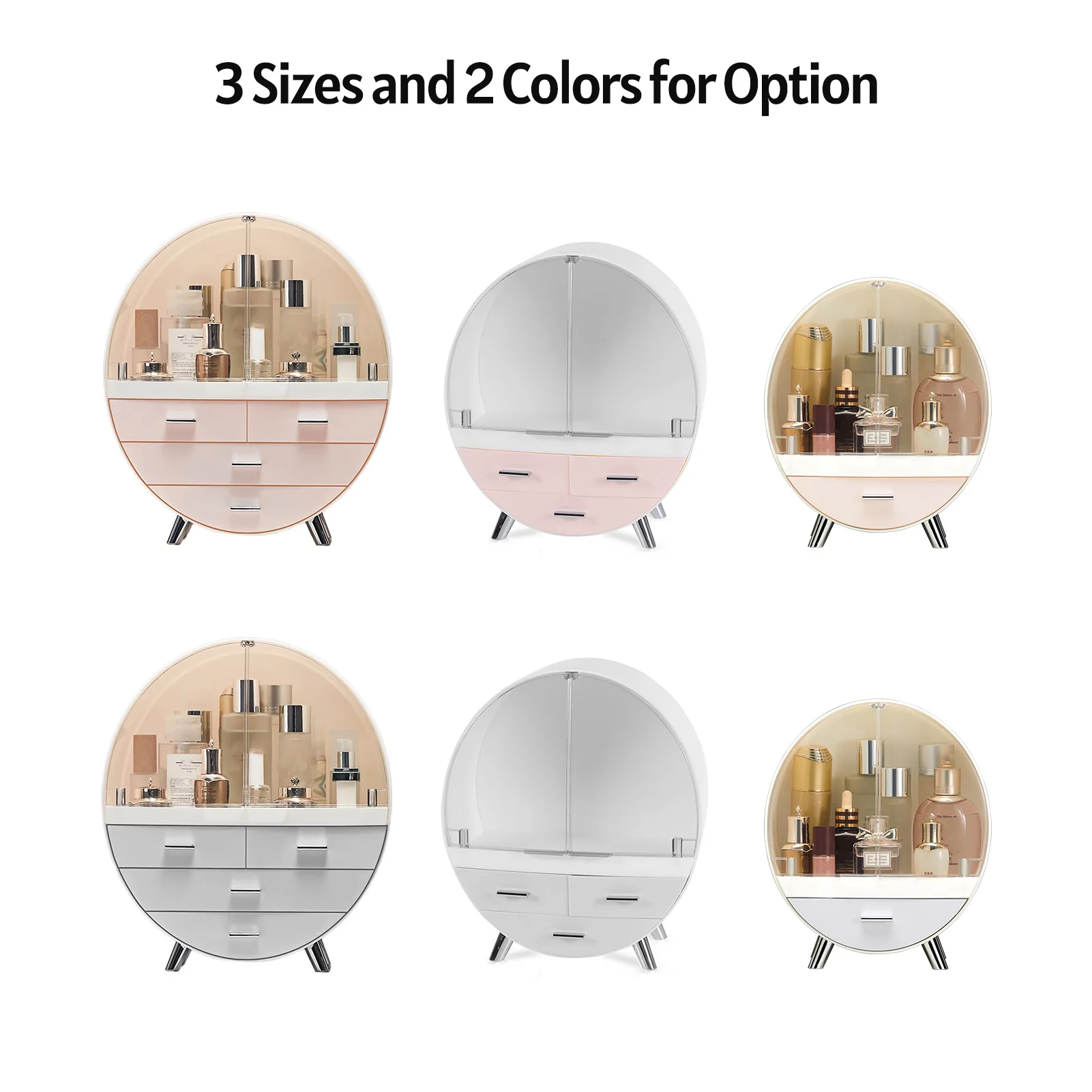 

Large Capacity Cosmetic Storage Box Makeup Drawer Organizer Jewelry Nail Polish Makeup Container Desktop Sundries Storage Boxs