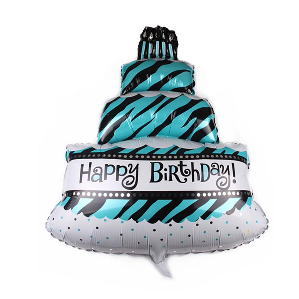 С Днем Рождения Торт фольга воздушные шарики детские игрушки гелиевый воздух мяч