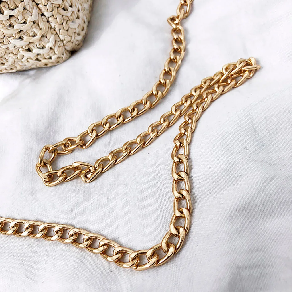 

Women Fashion Summer Beach Wild Chain Messenger Shoulder Bag small bags for women Chain Solid Weaving Bag borsa donna#35#30