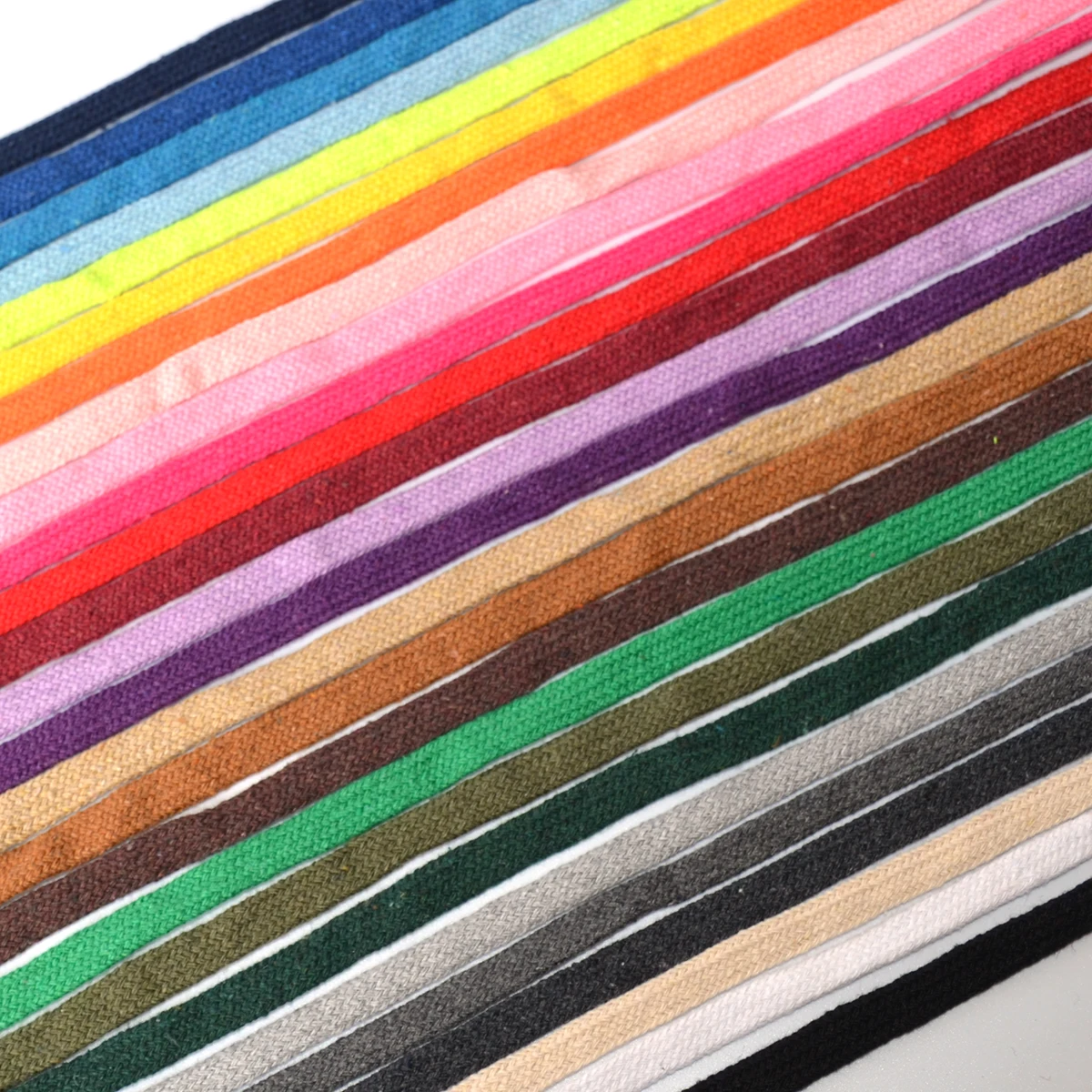 Хлопчатобумажная Веревка 10 мм витая плоская плетеная веревка многоцветная для