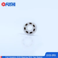 6201 full ceramic bearing zro2 1pc 123210 mm p5 6201rs double sealed dust proof 6201 rs 2rs ceramic ball bearings 6201ce