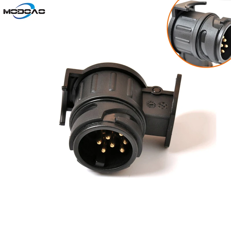 

Переходник с 13 на 7 контактов, преобразователь 12 В для прицепов, грузовиков, прицепов, Стандартное круглое отверстие