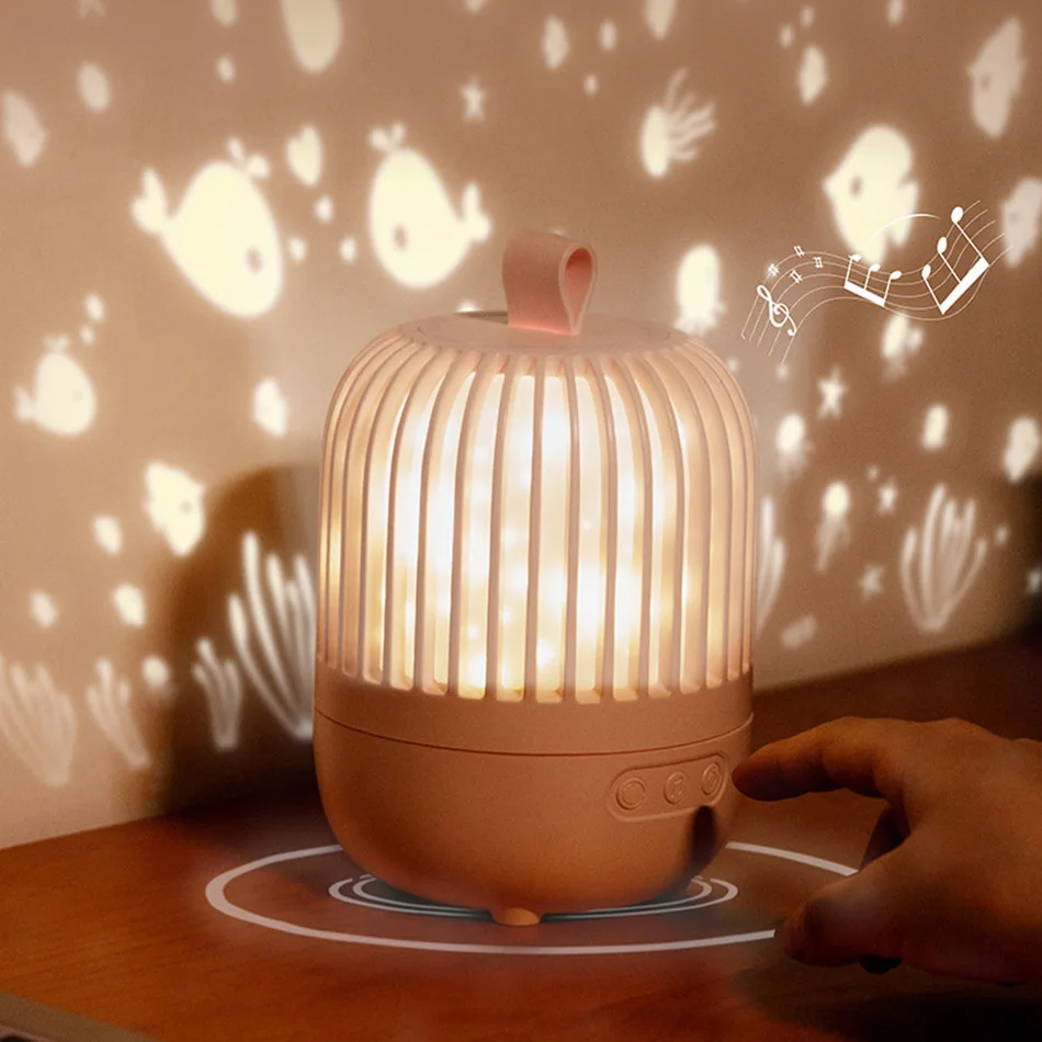 

Romantic LED Night Light Projection Lamp Creative Star Kids Gift For Christmas USB Rechargeable Decor Bedroom Projector Light
