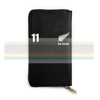 new zealand new mens and womens smart leather wallet credit card bank card bag long mobile wallet