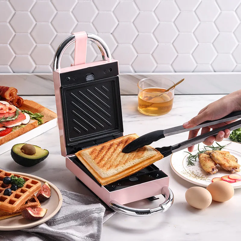 

220V Electric Sandwich Maker Breakfast Machine Household Light Food Multi-Function Waffle Maker Takoyaki Toast Pressure Toaster
