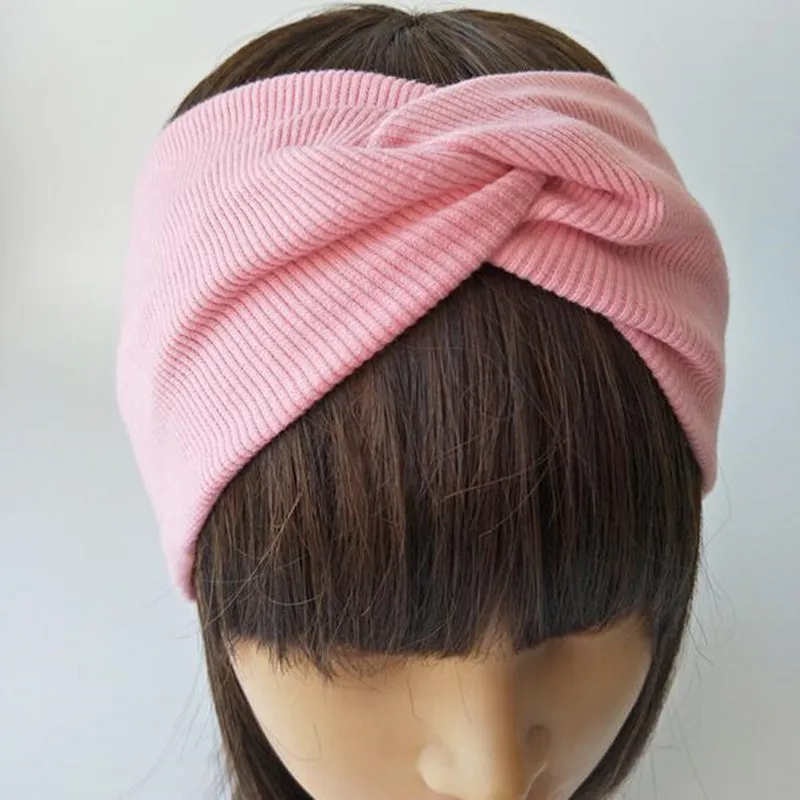 

Women's Twisted Turban Sports Elastic Headband Hair Accessories Outdoor Running Sweat Band Indoor Yoga Fitness Auxiliary Parts