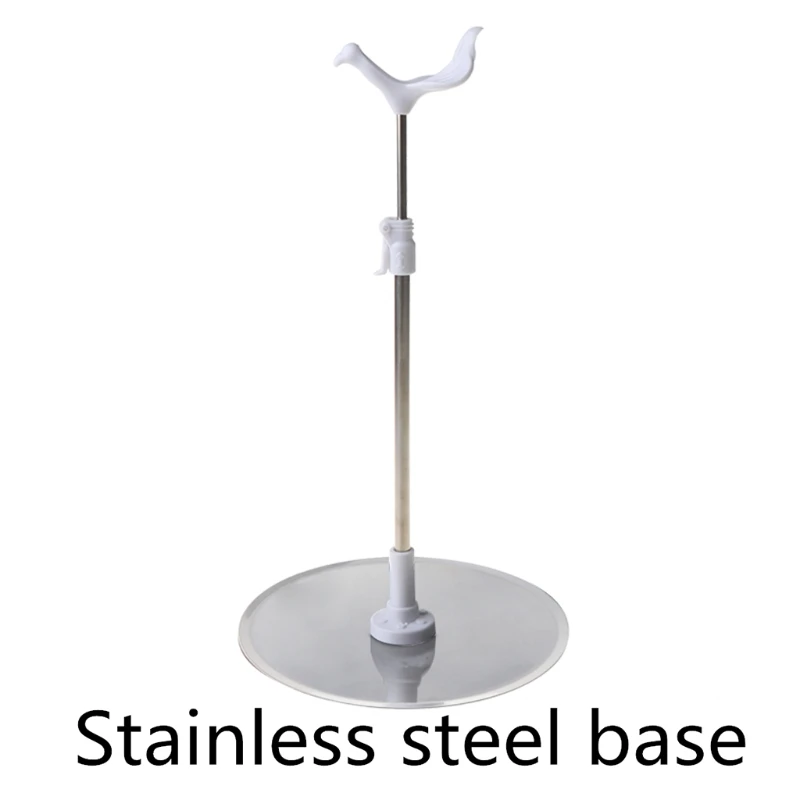 

1pc Silver 1/3 1/4 Bjd dolls Display Stand Holder 60cm 50cm SD Bjd Dolls ACCess