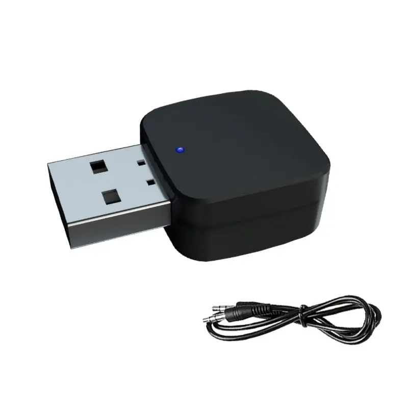 Беспроводной Bluetooth аудио приемник передатчик 5 0 с 3 мм Aux кабелем мини портативный