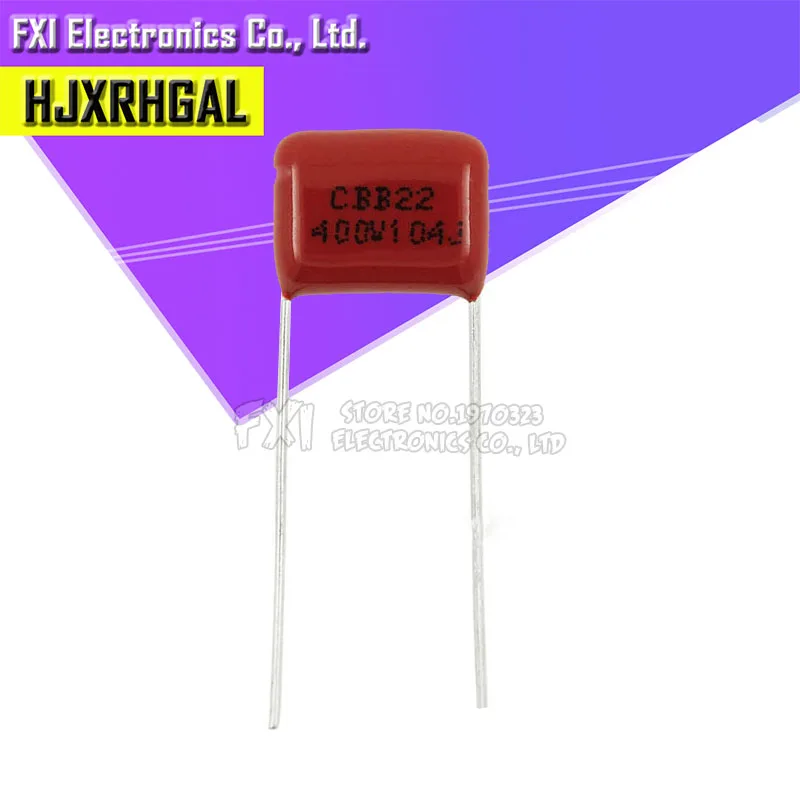 10 шт. 400V104J шаг мм 0 1 мкФ 100NF 400 в 104 CBB полипропиленовый пленочный конденсатор