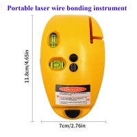 mini portable vertical laser spirit level laser straight level 90 degree mouse shaped plastic self leveling measuring tool