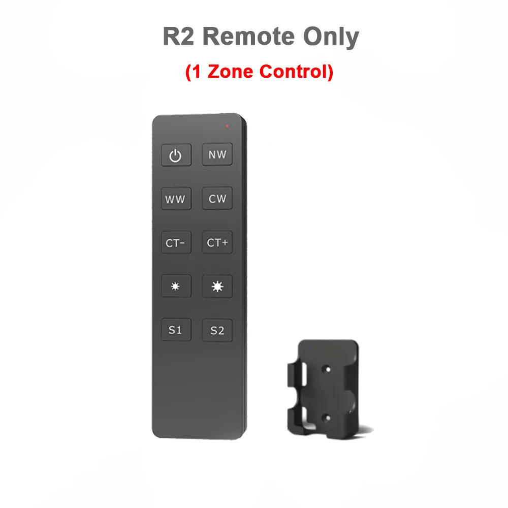 R2 Remote Only CCT светодиодный контроллер 12 В 24 В 2CH 10A RF 2,4G беспроводной пульт дистанционного управления 12 вольт WW CW умный Wi-Fi затемнитель контроллер для двойной белый Одиночный цвет CT светодиодные полосы света - Color: R2 Remote Only