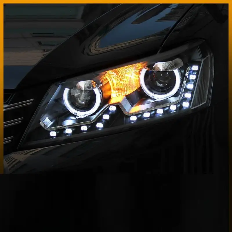 Автомобильные аксессуары для дневных ходовых автомобилей Drl Led Cob фары автомобильные фары в сборе 11 для Volkswagen Passat