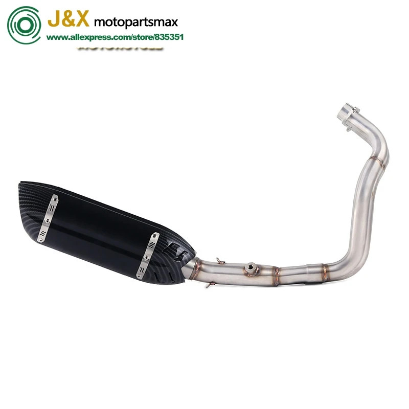 

Motorcycle Full Set Muffler Exhaust Middle Pipe Modified For Yamaha MT-07 FZ-07 MT07 MT 07 2014 2015 2016 2017